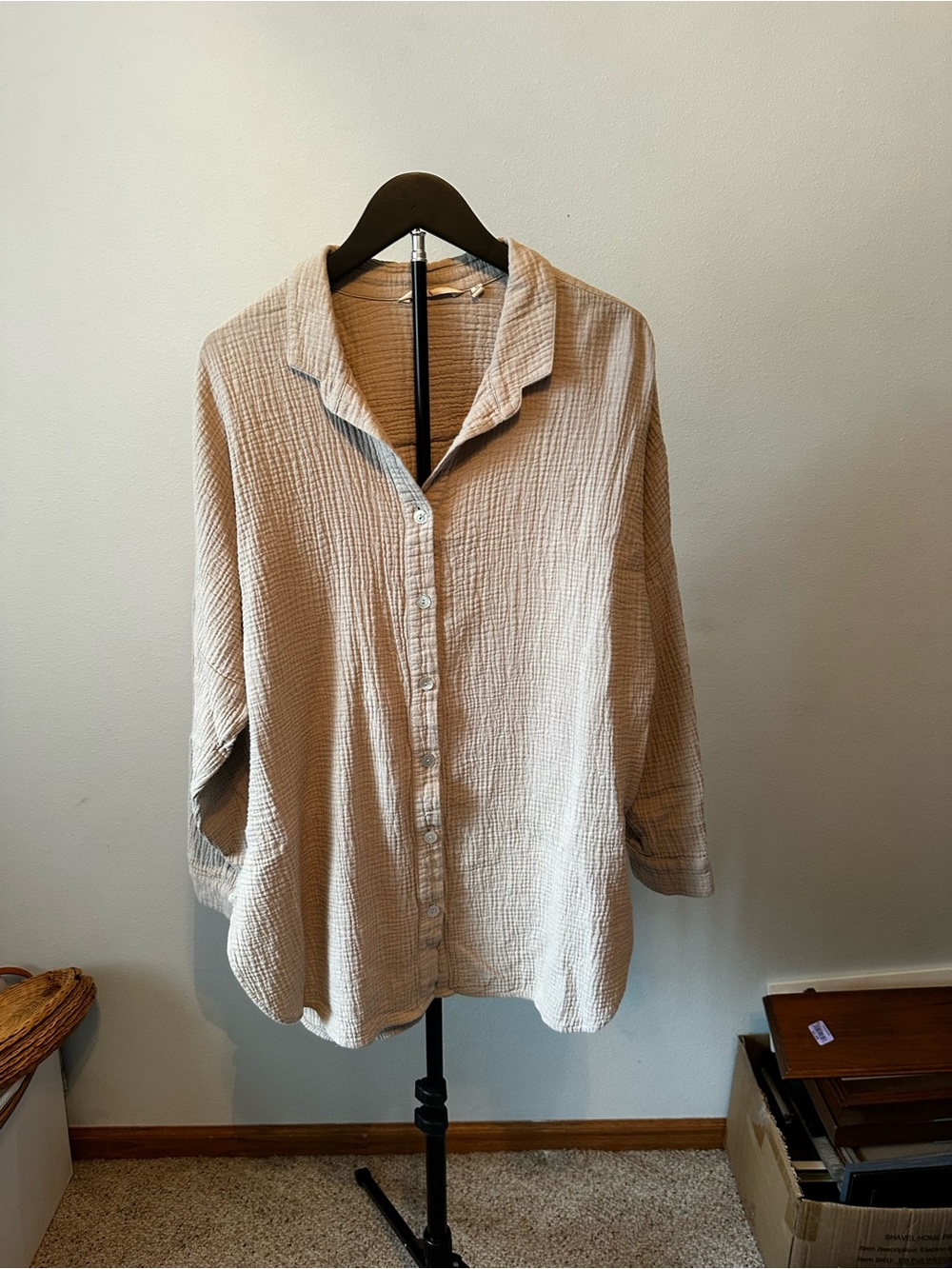 Soft Surroundings Peregrine Gauze Shirt.